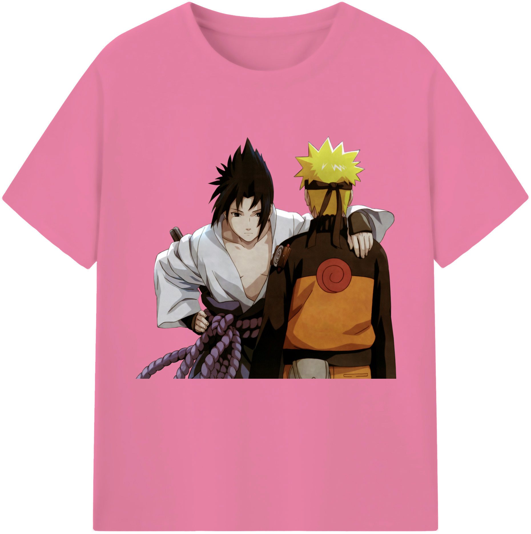（画像用） NARUTO -ナルト- うちは サスケ Uchiha Sasuke 綿100％半袖Tシャツ（フロントプリント）